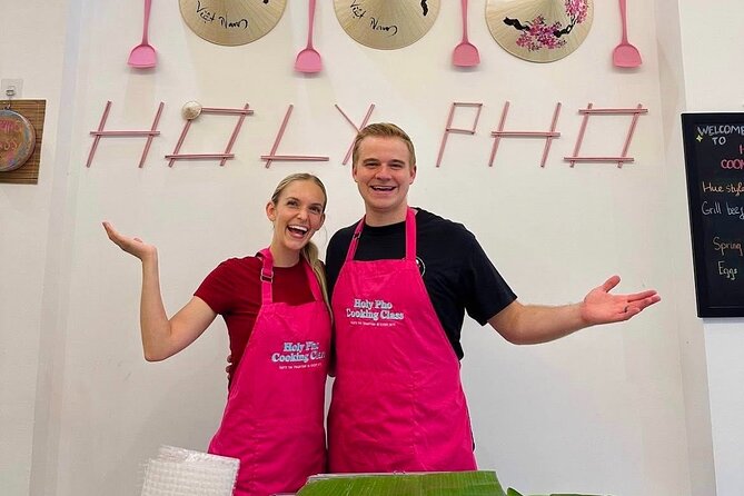Cook 4 Local Vietnamese Dishes In Pink-themed Class & Market Tour - Pink Studio, District 1 Location, and the Feel of the Start