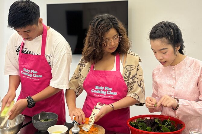 Cook 4 Local Vietnamese Dishes In Pink-themed Class & Market Tour - Your Personal Cooking Station: Hands-On, Sanitized, and Actually Personal