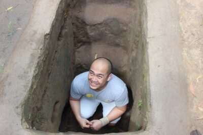 Cu Chi Tunnels and Mekong Delta 1 Day Full Day tour - Cu Chi Tunnels film and tapioca tea snack