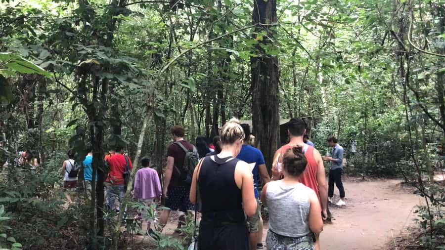 Cu Chi Tunnels Guided Tour: Vietnam War History Half-Day - The restroom stop and lacquer art exhibit (purchase optional)