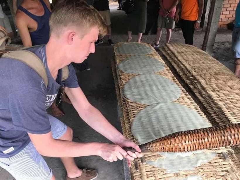 HCM: 2-Day Mekong Floating Market with Cooking & Bike Ride - Day 2 starts with Cai Rang Floating Market and rice noodle making