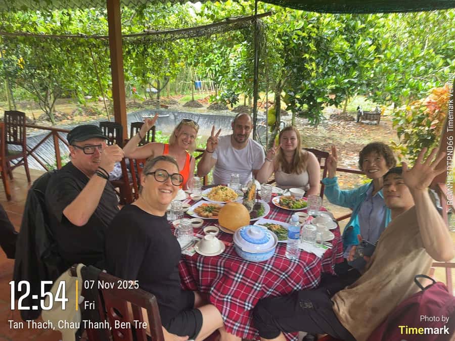 HCM: Authentic Mekong Delta - Boat, TukTuk, Khot Cake Making - Village rides: tuk-tuk paths plus bike time and electric bike