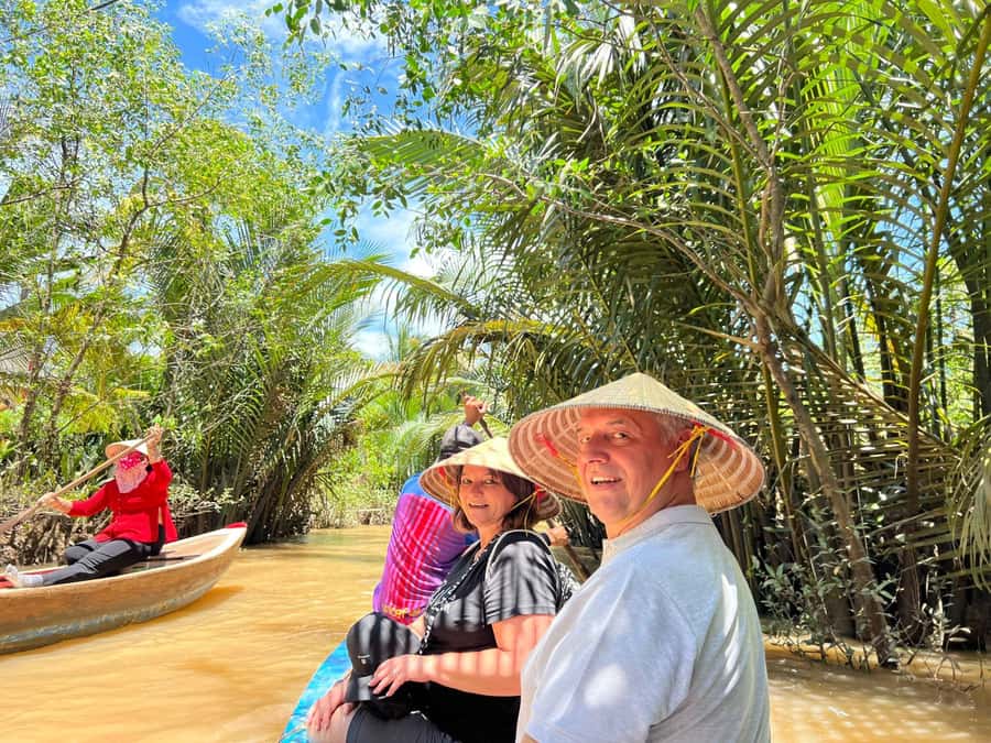HCM: Authentic Mekong Delta - Boat, TukTuk, Khot Cake Making - Lunch in a local restaurant: where the flavors line up