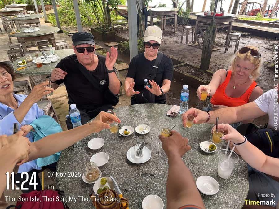 HCM: Authentic Mekong Delta - Boat, TukTuk, Khot Cake Making - From Ho Chi Minh City to the Delta: pickup options and timing reality