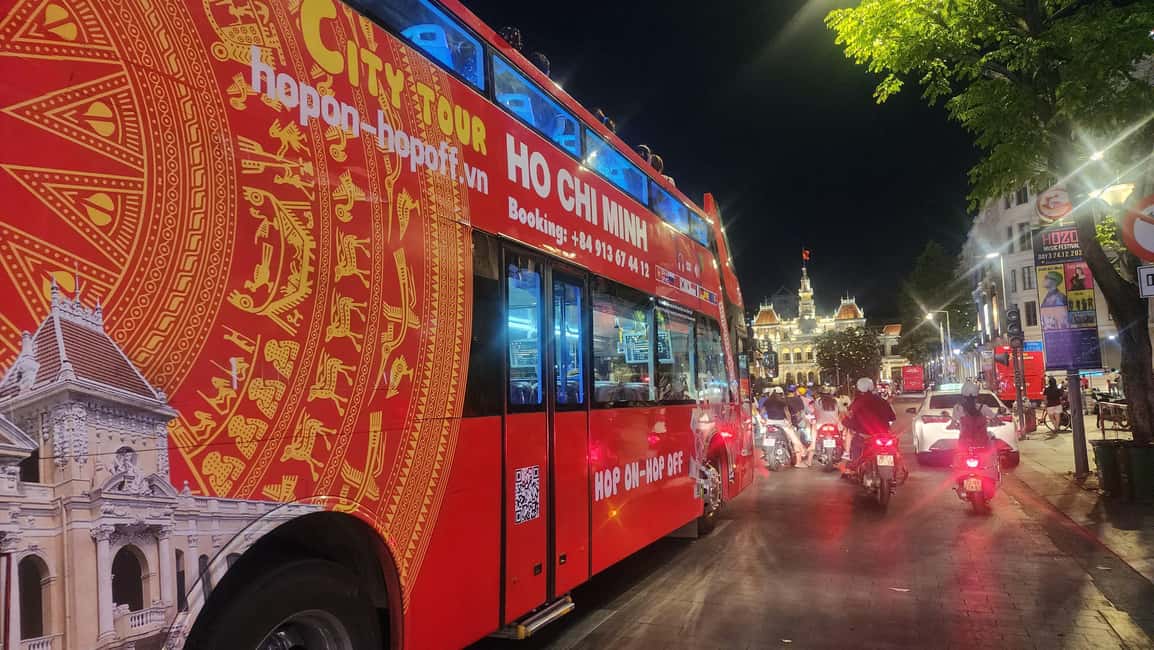 Ho Chi Minh City: Late-Night Open-Top Bus Tour - What’s included vs. what you should plan yourself