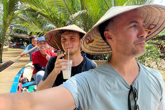 Mekong Delta tour: My Tho - Ben Tre 1 day by DGT - Vinh Trang Temple: the pagoda blend you get in 30 minutes