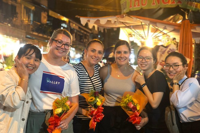 Saigon Evening Food Tour by Scooter - The flower market at night: a calm intermission