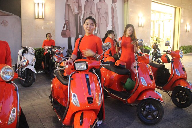 Saigon Vespa By Night Street Food With Female Riders Ao Dai - Kem Xoai Dam: the sweet close at a hidden store
